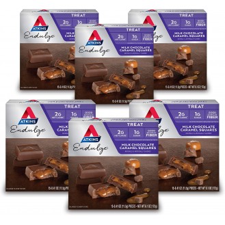 Atkins Endulge Treat Milk Chocolate Caramel Squares. Smooth & Decadent. Keto-Friendly. (90 Pieces)